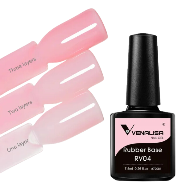 Venalisa Rubber Base Coat Rosa  UV/LED 7,5mlrosa UV/LED 7.5ml